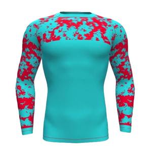 Camisetas y Tops de Manga Larga de Secado Rápido para Hombre, Material de Poliéster/Nailon, Estampado por Transferencia de Calor, 240g, Textura Amarilla - Product Image 2