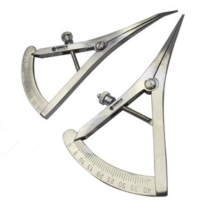 Gran oferta GORAYA alemán implante Dental Castroviejo calibrador medidor instrumento curvo y recto CE ISO aprobado - Product Image 1