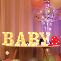 Lettres lumineuses LED alphabet, chiffres lumineux, veilleuses pour la maison, bar, Saint-Valentin, Fête des Mères - Meilleures ventes