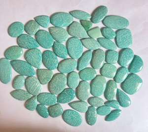 พลอยอเมซอนธรรมชาติอัญมณีหลวมสำหรับทำเครื่องประดับหินขัดที่มีคุณภาพตามสั่ง - Product Image 5