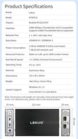 Adaptateur réseau USB4 40 Gbps double 10G SFP+ Realtek RTL8127ATF Thunderbolt 3/4/5 10 Gbps Fibre optique NIC pour ordinateur portable TrueNAS Proxmox