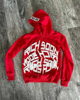 Sudadera con Capucha de Invierno Estilo Urbano para Hombre, con Bordado, Impresión Digital y Forro Polar Espumado 3D, Preencogida, 100% Algodón, Talla Grande