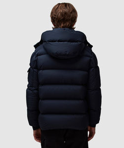 Veste matelassée unisexe PUFFIN SPORTS en toile avec logo frontal, personnalisable, anti-UV, respirante, légère, chaude, à capuche, écologique - Product Image 3