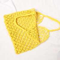 Bolso Bandolera de Playa para Mujer, Estilo Bohemio Indio, de Yute, Color Blanco, Alta Calidad, Marca PFIVE, Diseño 2024, con Cadena, Borlas y Botón