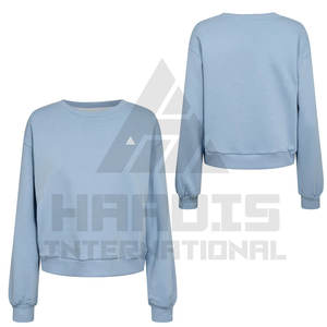 Meilleure vente en gros de sweat-shirt léger en coton pour femmes Offre Spéciale sweat-shirt à manches longues pour femmes - Product Image 6