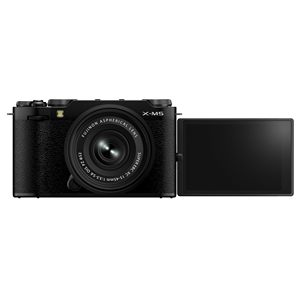 Portable Mirrorless <b>Digital</b> <b>Camera</b> 15-45mm Compact Zoom Lens Kit CMOS for Photography <b>Video</b> Vlogging Black Economical Choice - Product Image 3
