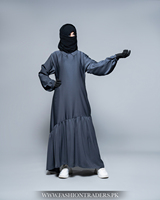 Robe Abaya de Soirée Modeste de Luxe en Gros pour Femmes Musulmanes Adultes – Tissu Nida en Polyester Écologique Premium, Coupe Droite Simple