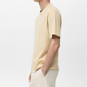 Camiseta pesada personalizada de 240gsm Vintage lavada con ácido para hombre, camiseta de gran tamaño en blanco de algodón 100% desgastada para hombres - Product Image 6