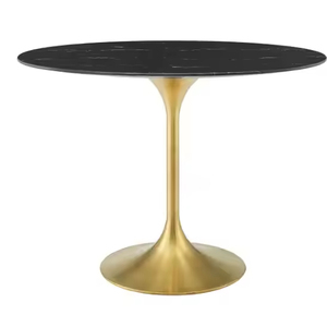 Ferme pays Vintage meubles salon noir haut arrondi Table d'appoint salon décor à la maison or support Table d'angle - Product Image 2
