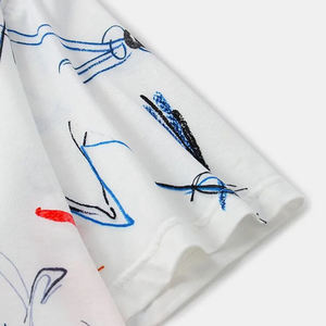 Camiseta de algodón de gran tamaño para hombre con cuello redondo y logotipo personalizado tejido de punto suave ideal para ropa informal servicio OEM - Product Image 4