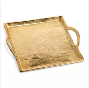 Bandeja para servir té galvanizada hecha a mano rectangular decorativa para Decoración de cocina - Product Image 2