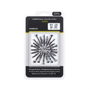 Viti autofilettanti fosfatate nere per cartongesso 3.5X35mm - Testa a tromba piatta - Product Image 2