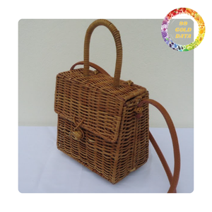 Bolsa tejida de paja de ratán con diseño creativo y patrón lindo | Origen de Vietnam | Suministro a granel con buen precio de fabricación - Product Image 4