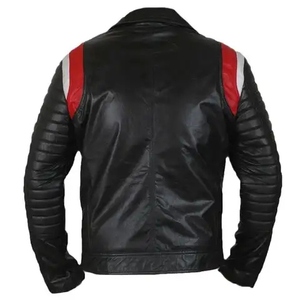 Rugged Men Motorbike <b>Jacket</b> With Leather Build Protective Features Comfortable Lining And Heavy Duty Riding Gear For <b>Bikers</b> - Product Image 4