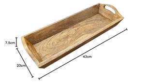 Plateau de service en bois peint à la main pour la décoration de table Plateau léger pour le thé et les collations de M/S SHAAD HANDICRAFTS - Product Image 3