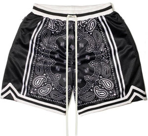 Short de basket-ball de logo personnalisé d'usine pakistanaise pour hommes grande taille tissu en maille vêtements de sport de haute qualité OEM ODM - Product Image 6