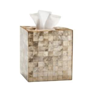 Capiz Shell <b>Tissue</b> <b>Box</b> Elegant Natural Material for Home or Office Use - Product Image 1