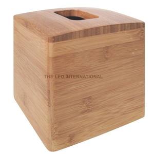 Dispensador de pañuelos de madera natural para baño, restaurante, hogar y Hotel, organizador, caja de pañuelos de forma Rectangular - Product Image 2