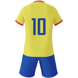 Maillots de football personnalisés par sublimation, uniformes domicile et extérieur, 100 % polyester, séchage rapide, extensible, antibactérien, été, uni - Product Image 3