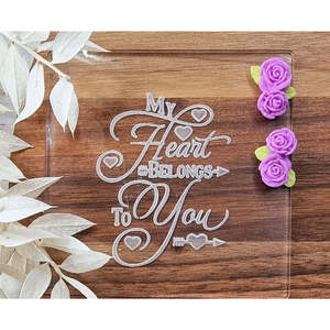 ตัวปั๊มนูนฟองดองสำหรับอุปกรณ์ตกแต่งเค้กดีไซเนอร์วาเลนไทน์ - Product Image 1