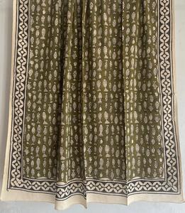 Bufanda hecha a mano de algodón 100% hecha a mano, bufanda tradicional de Jaipur hecha a mano, bufanda de algodón suave ligera Boho Chic - Product Image 1