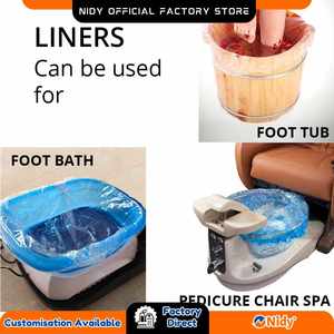 NIDY Disposable Pedicure Liners for <b>Baby</b> & Kids <b>Care</b> | Hygienic Waterproof Foot Soak Liners for Child Safety & Comfort - Product Image 2