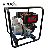 Pompe à eau diesel haute pression KINJADE K300DWP-H 3 pouces, hauteur de refoulement 80m, débit 41m³/h, auto-amorçante OEM pour l'irrigation, la lutte contre les incendies et les transferts