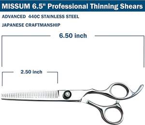 กรรไกรตัดผมบางแบบเคลือบหลายสีพร้อมโลโก้ตามสั่ง - Product Image 4