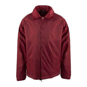 Chaqueta de entrenador para hombre de gran oferta con etiquetas de impresión personalizadas cortavientos de barra bordada con forro de malla para procesamiento recubierto de resorte - Product Image 2