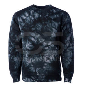 เสื้อสเวตเตอร์มัดย้อมสำหรับผู้ชายเสื้อสวมหัวฟอกสีแบบวินเทจที่มีลวดลายสีที่เป็นเอกลักษณ์สำหรับสตรีทแวร์ทันสมัย - Product Image 1