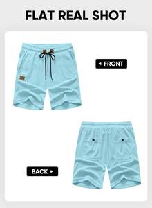 Short de course actif de qualité supérieure pour hommes Style décontracté Poches Décoration 100% coton Logo avant écologique Short de sport OEM - Product Image 5