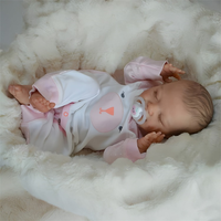 BABESIDE Poupées Bébés Reborn Filles Hyperréalistes 20 Pouces, Doux Sourire Nouveau-né Réaliste Corps Entier Vinyle, Mini Jouets Souples endormis