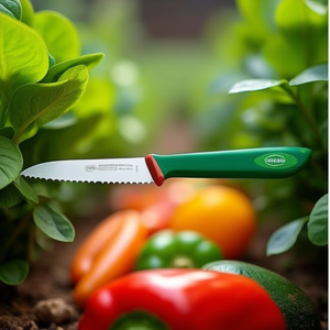 Cuchillo para verduras lama (11cm) Inox PREMANA PROFESSIONAL Verde y Cromo 339611 V - Product Image 3