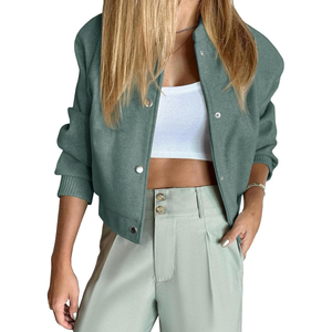 Venta al por mayor de alta calidad, chaquetas universitarias para mujer, chaqueta de invierno bordada personalizada, abrigo para exteriores, chaqueta de béisbol de invierno informal para hombre - Product Image 1