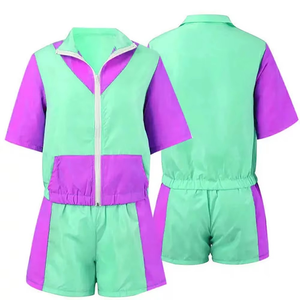 Custom Men Multi-Color Waterproof Windproof Polyester Collar Full-Zip Loose Jacket Breathable <b>Windbreaker</b> Set All Size Available - Product Image 3