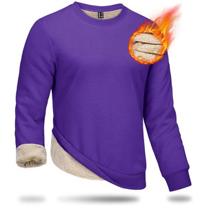 High Standard 200-250 GSM Fleece Sweatshirts 100% Cotton Skin-Friendly Light Full Sleeve Embossed Solid Crewneck Low MOQ - Product Image 1