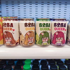 Bebidas de Té con Leche y Burbujas Boba Queen en Lata de 330 ml con Tapioca Boba Taro, Certificación HALAL, Suministro al por Mayor de Bebidas, OEM ODM - Product Image 4