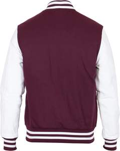 Chaqueta Varsity de invierno para hombre de alta calidad High Street New High School Béisbol Lana Faux Leather Letterman Canvas Light Hood - Product Image 3