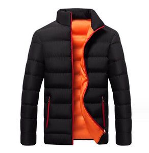 Veste d'hiver confortable pour hommes avec col montant Vêtements de style bombardier isolés en polaire extérieure de haute qualité - Product Image 3