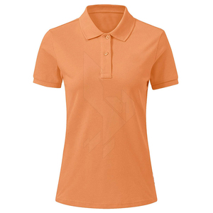 Camiseta de polo de algodón personalizada para mujer MOQ bajo estilo informal al por mayor para adultos talla de verano - Product Image 2