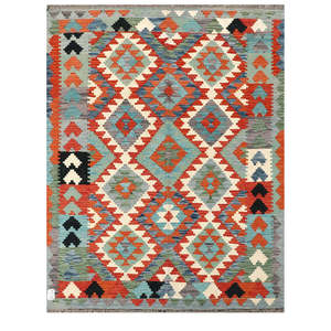 พรมอิมาโกะ ไมมาณา อัฟกานิสถาน คิลิม ขนาด 193x149 ซม. พรมปูพื้นและชุดพรม - Product Image 1