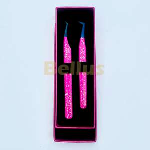 Offre Spéciale nouvelle conception durable pince à cils marque privée en acier inoxydable Fiber pointe outil de cils pour l'application d'extension - Product Image 5