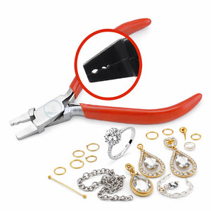 Pince à bec plat professionnelle avec poignée ergonomique, outil de précision en acier inoxydable pour la fabrication de bijoux, la fabrication de perles, l'enroulement de fil - Product Image 2