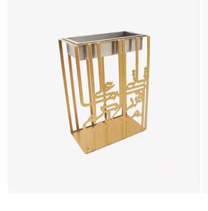 Quemador de incienso de diseño único para meditación en el hogar y aromaterapia Quemador de incienso de lujo Mabkhara Oud para relajación Chapado en oro - Product Image 5