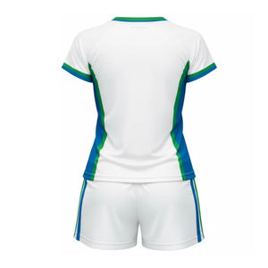 Maillot de volley-ball pour adultes, matière polyester confortable, col rond, manches, impression par sublimation personnalisée, uniforme de volley-ball - Product Image 2