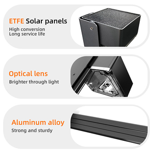 Luces de poste solares de aluminio fundido a presión Luces de jardín de estaca Luz de paisaje solar impermeable - Product Image 2