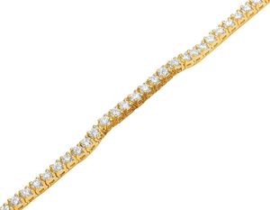 Bracelet tendance en diamant cultivé en laboratoire en or rose Bijoux de style lien de tennis parfaits pour un usage quotidien et des occasions spéciales - Product Image 5