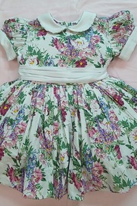 ชุดเดรสคลาสสิกสําหรับเด็กวัสดุผ้าฝ้ายดอกไม้ 100% - Product Image 2