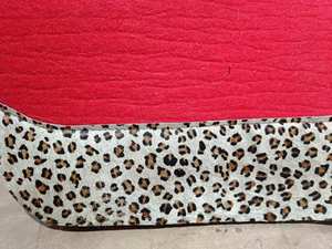 Premium doux qualité Sports de plein air équestre Western cheval laine feutre tapis de selle couleurs rouges Hairon léopard Design 100% laine - Product Image 5