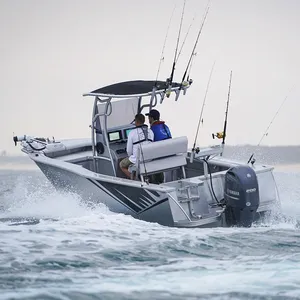 Kin ocean 21ft Heiß verkauftes Aluminium-Fischerboot/Hochgeschwindigkeits-Nutzboot mit Mittel konsole